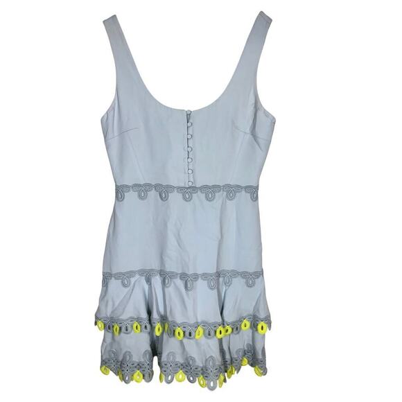 Jonathan Simkhai Guipure Lace Mini Dress Sleeveless Light Blue Size 8 - Picture 3 of 11